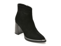 Botine FLAVIA PASSINI negre, AC5995, din piele intoarsa