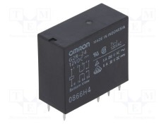 Releu electromagnetic miniatural DPDT 12V 4A OMRON G2R pentru PCB