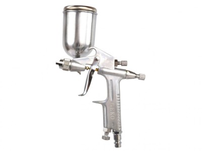 Pistol de vopsit profesional cu rezervor HVLP 200ml, Geko G01187 foto