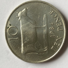 i265 GUERNSEY 10 NEW PENCE 1984 foto