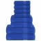 Set prosoape 8 buc Albastru 360 g/m&sup2; 100% bumbac