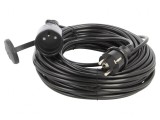 Prelungitor 20m Negru 10A 3x1mm2