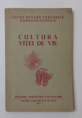 Cultura Vitei De Vie - Manual Pentru Scolile Agrozootehnice 1955 VEZI DESCRIEREA foto