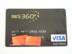 B12 17 - Card bancar foarte vechi - piesa de colectie