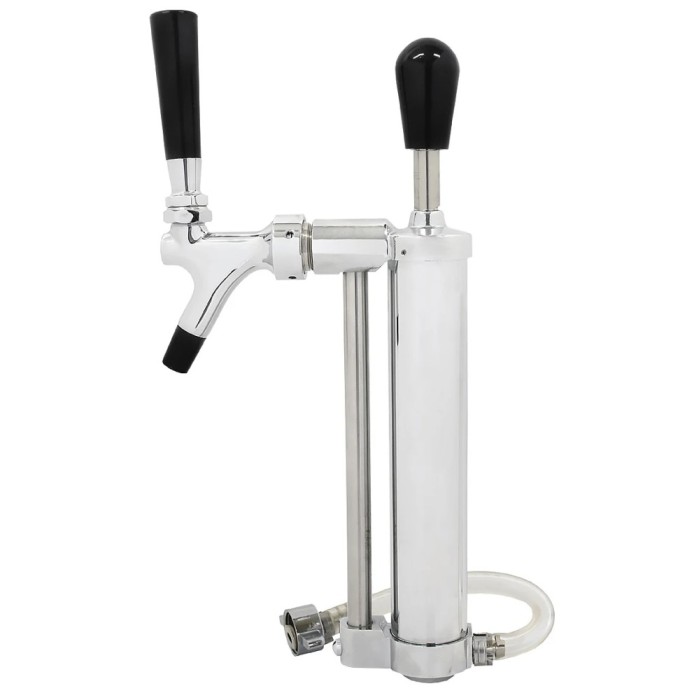 Bierpumpe, Picknickpumpe mit Zapfhahn, mit Kolbenschankhahn, 5/8&quot; Co2-Abgang