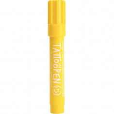 Nailmatic Tattoo Pen stilou de tatuaj pentru fata si corp Yellow 1 buc