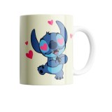 Cana alba personalizata, I love You Stitch, INOVATIX&reg;. 330ml