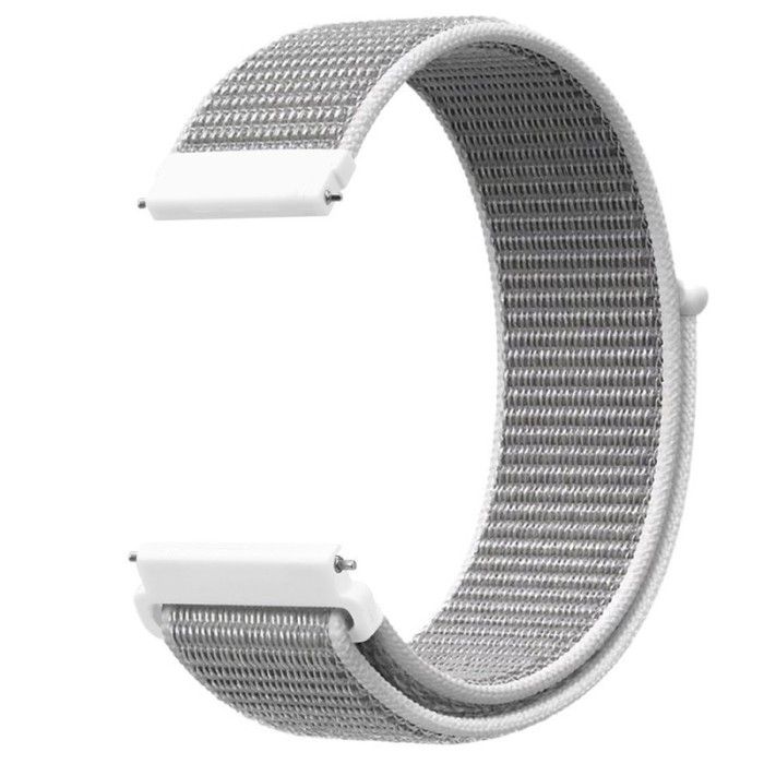 Curea material textil, compatibila Amazfit BIP 3, telescoape Quick Release, Light Gray