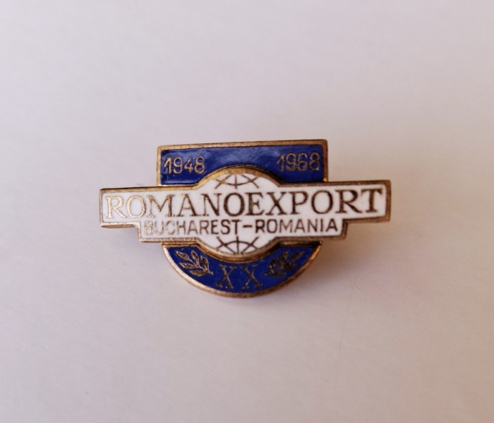 Insigna Romanoexport 1948 - 1968