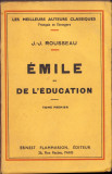 HST C2256 Emile ou de l&#039;education 1937 J J Rouseau volumul I