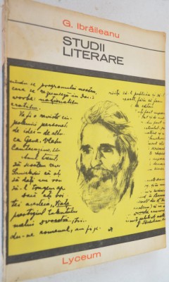 Studii Literare - G. Ibraileanu foto