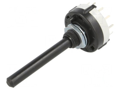 Comutator Rotativ 6 Pozitii 0.15A 250VDC 2 Sectiuni 30&amp;deg; foto