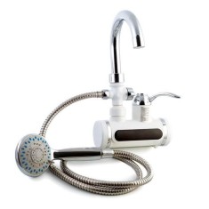 Robinet Electric Instant cu Dus, 3000 W, Afisaj LED, Temperatura Reglabila, Montare pe Perete