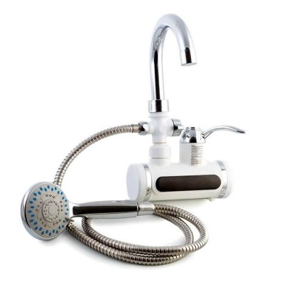 Robinet Electric Instant cu Dus, 3000 W, Afisaj LED, Temperatura Reglabila, Montare pe Perete foto