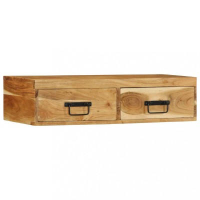 vidaXL Dulap TV montat pe perete 80x30x19 cm, lemn masiv reciclat foto
