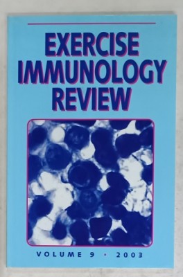 EXERCISE IMMUNOLOGY REVIEW , VOLUME 9 , 2003 foto