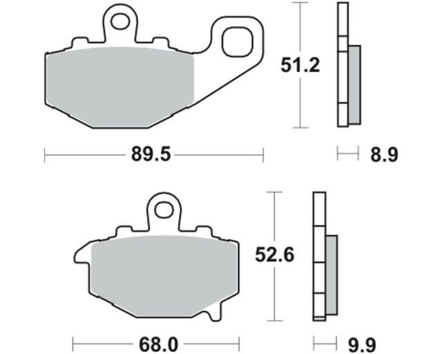 Placute frana sinter TRW MCB662SH Cod Produs: MX_NEW 7870579MA
