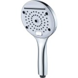 Para de dus rotunda IdroBric Victoria, 3 functii, protectie anticalcar, buton selectare functii, racord universa 1/2, ABS, Crom + buton Alb