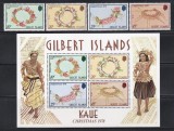 Gilbert 1978 - Crăciun - Kaue (Decorațiuni tradiționale), Serie + Bloc, MNH
