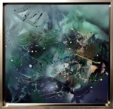 Caligrafia ascunsă a mușchiului bl&acirc;nd și a timpului pictura Kloska, Abstract, Acrilic