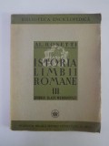 ISTORIA LIMBII ROMANE de AL. ROSETTI, VOL III (LIMBILE SLAVE MERIDIONALE) 1940