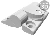 Balama lăţ 36,5mm tehnopolimer PA H: 43mm reglabilă UL94V-2
