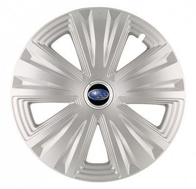 Set 4 Capace Roti, potrivite jantelor de R16, pentru Subaru, model glory Gri foto