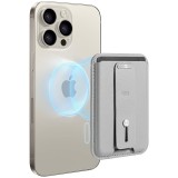Portofel MagSafe ESR HaloLock premium pentru 3 carduri, bej