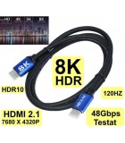 Cablu HDMI v2.1 8K 60HZ 1m HDMI tata - HDMI tata CA, Oem