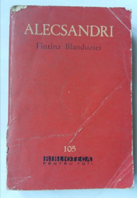 (C452) VASILE ALECSANDRI - FANTANA BLANDUZIEI foto
