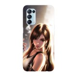 Husa compatibila cu Oppo A76, Viceversa, model Tifa Final Fantasy, Silicon, TPU, Transparent, Carcasa
