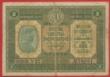 Bancnota 2 Lire Italia BUONO CASSA VENETA DEI PRESTITI 2 GENNAIO 1918