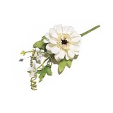 Cumpara ieftin Floare artificiala verde alba cm 22.5 H