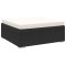 vidaXL Taburet modular, 1 buc., negru, poliratan, cu pernă