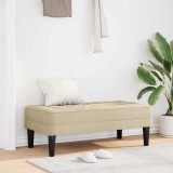 VidaXL Bancă, crem, 113x57x39 cm, textil