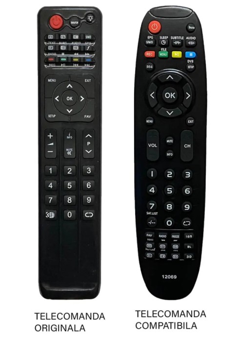 Telecomanda inlocuitoare TV Axen AX022L11 compatibil cu originalul cod ER1496 /MFY1486 (23-2)