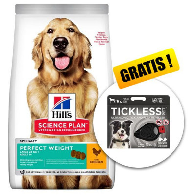 Hill&amp;amp;#039;s Science Plan Canine Adult Perfect Weight Large Chicken 12 kg + Tickless Pet GRATUIT foto
