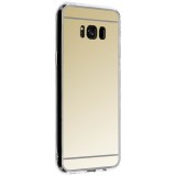 Cumpara ieftin Husa Samsung Galaxy S8, MyStyle, Auriu, Efect Oglinda, Silicon, Anti-soc, Praf, Zgarieturi, Bumper