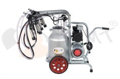 EMT. Aparat de muls vaci 2 posturi cu bidon din aluminiu 40 litrii EMT 2+1A40