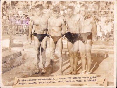 HST P2/224 Poză Magyar gyoztes uszas csapat Nemzeti Sport Kiadofelvetele foto