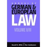 Annual Of German &amp; European Law