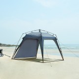 Pavilion gradina cu LED Barendrecht 250x250x190cm gri [pro.tec] HausGarden Leisure