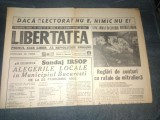 ZIARUL LIBERTATEA 21 22 FEBRUARIE 1992 ALEGERI