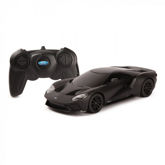 MASINA CU TELECOMANDA FORD GT NEGRU SCARA 1 LA 24 SuperHeroes ToysZone