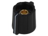 Buton rotativ indicator ABS 6mm negru
