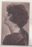 Bnk foto Portret de femeie - Foto N Buzdugan Bucuresti 1921, Romania 1900 - 1950, Sepia, Portrete