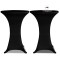 vidaXL Husă de masă cu picior &Oslash;70 cm, 2 buc., negru, elastic