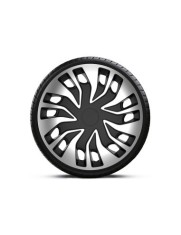 Set capace roti camion 15` Silver-Black Fast Van 4buc