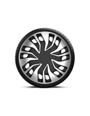 Set capace roti camion 15` Silver-Black Fast Van 4buc foto