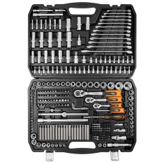 Trusa scule 1/2&amp;quot;, 3/8&amp;quot;, 1/4&amp;quot;, 300 piese NEO TOOLS 10-218 HardWork ToolsRange foto